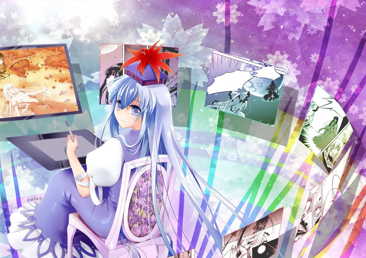 anime artist at work
