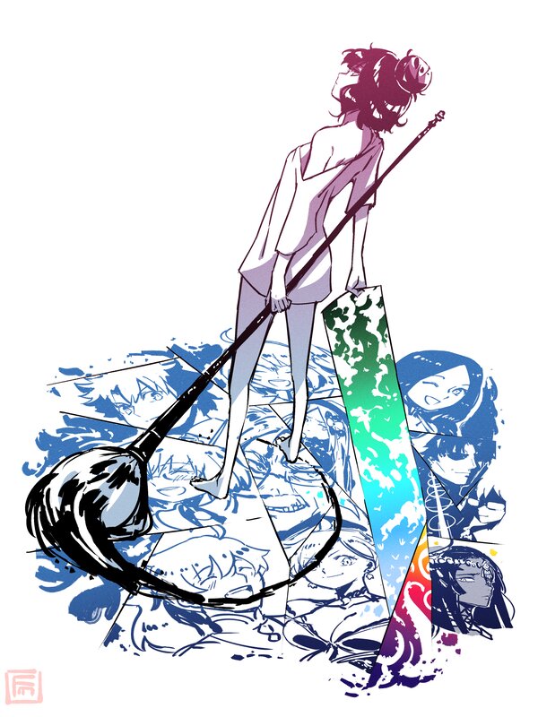 Anime Artist with Brush