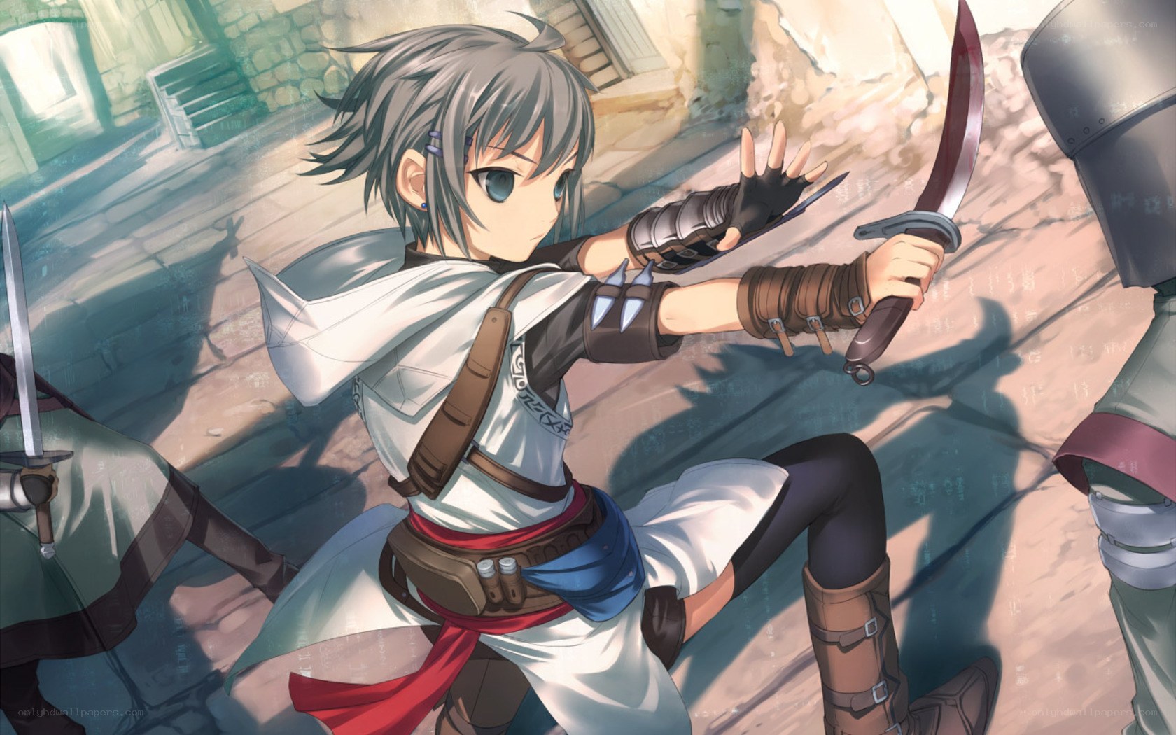 anime assassin in combat