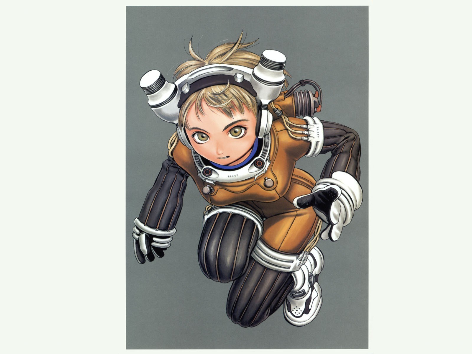 anime astronaut in space suit
