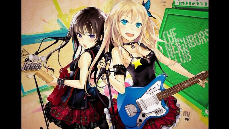 anime band girls performing