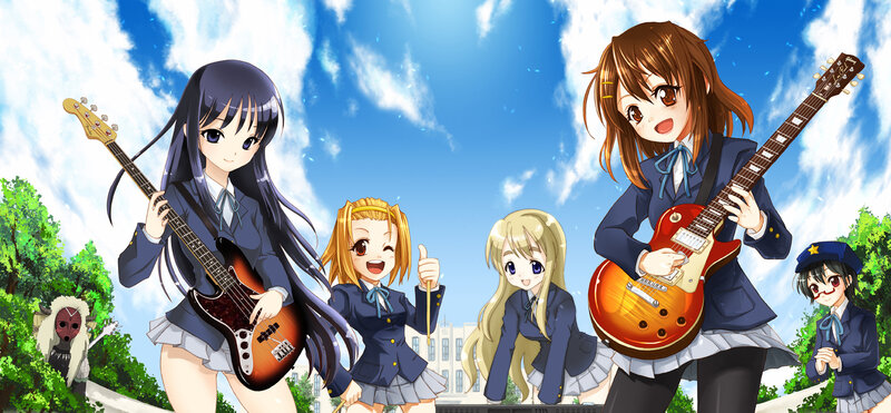 anime band girls with guitars