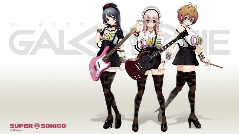 Anime band girls with instruments