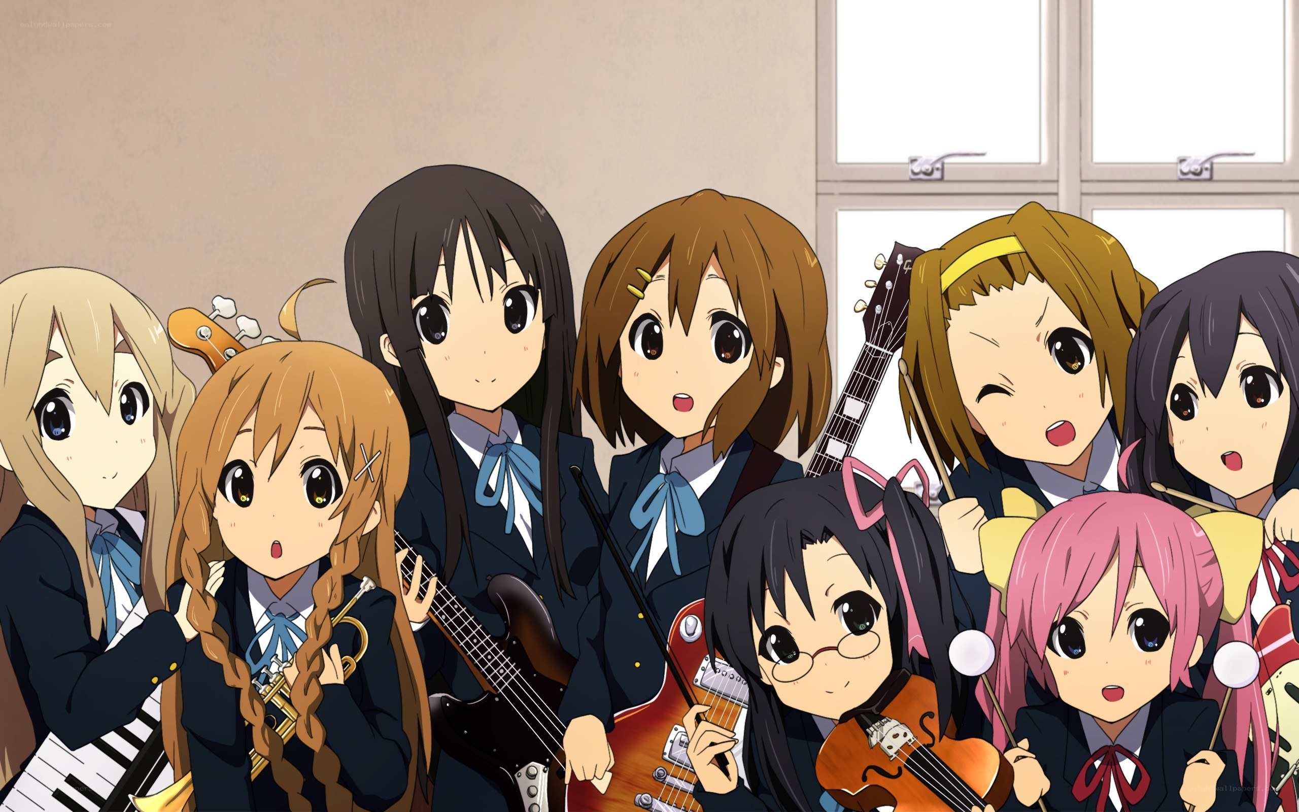anime band group portrait