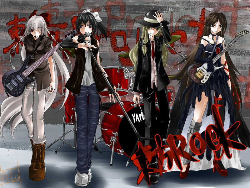 Anime Band Members — Black, Dramatic