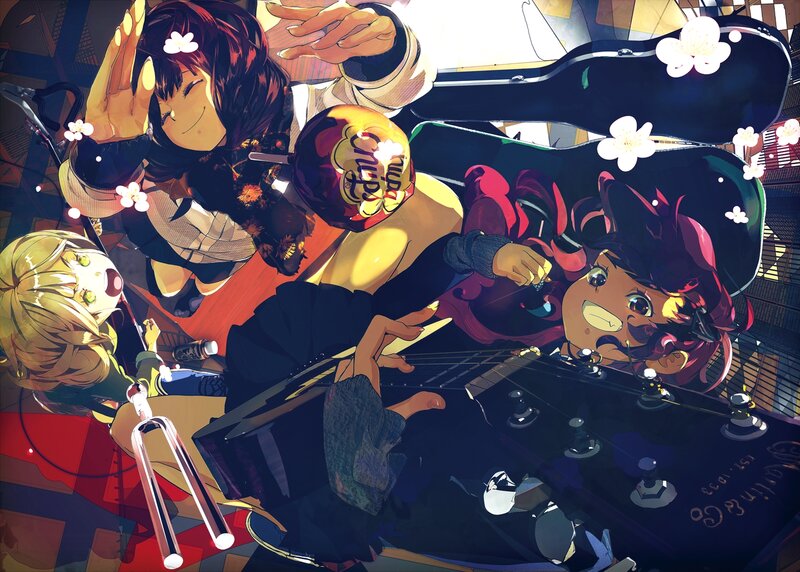 Anime Band Members — Black, Energetic