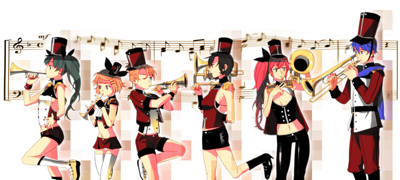 Anime Band Members — Red