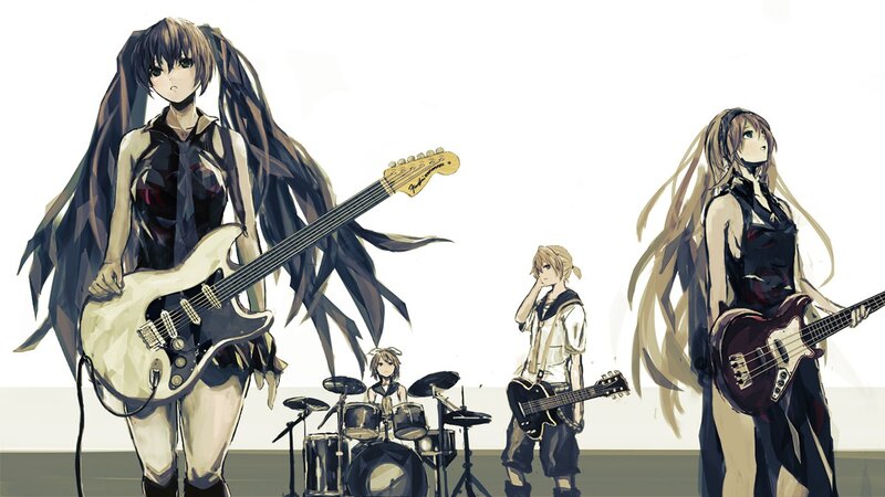 Anime Band Members — White, Dramatic