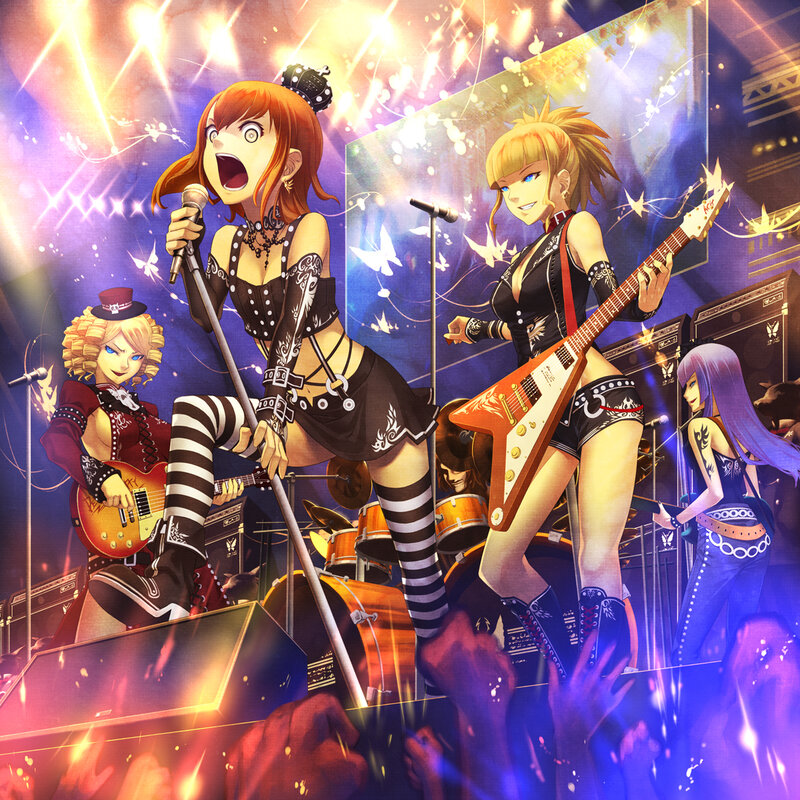 Anime Band on Stage — Purple, Energetic