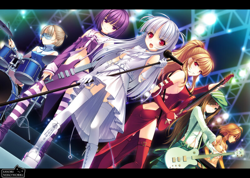 Anime Band on Stage — Purple
