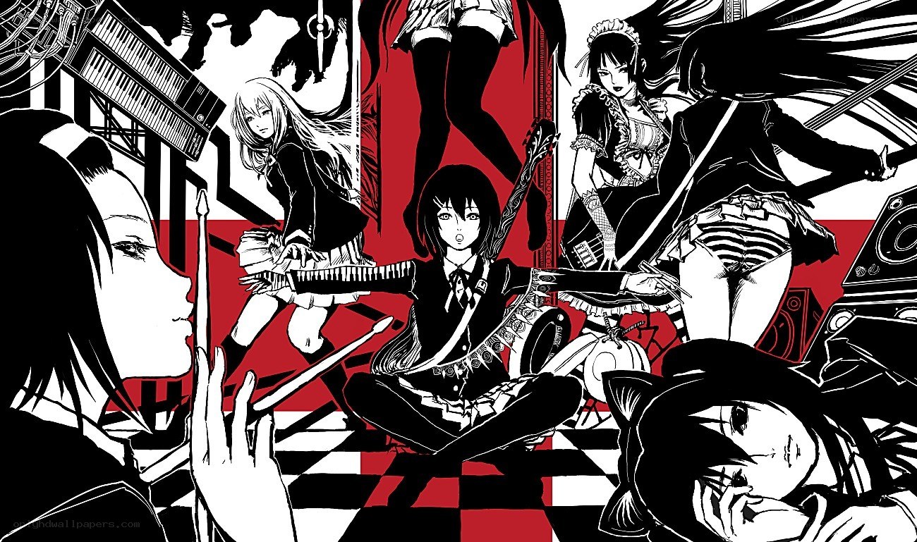 anime band performance collage