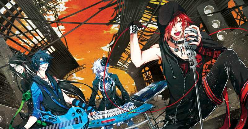 Anime Band Performing — Black, Dramatic, Sunset