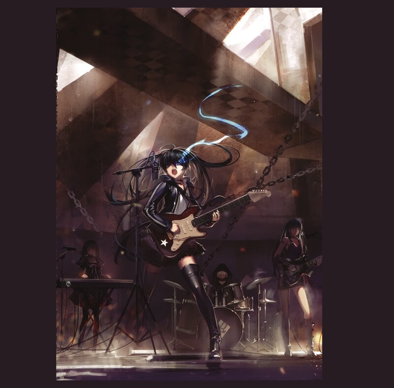 Anime Band Performing — Black, Dramatic