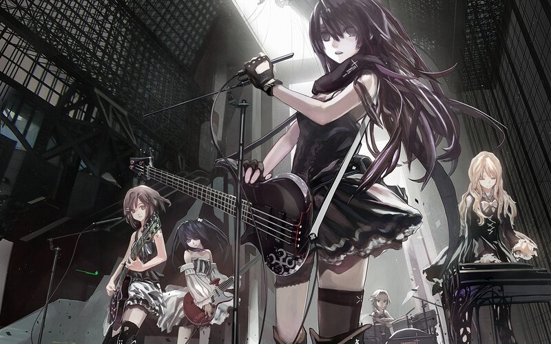 Anime Band Performing — Black