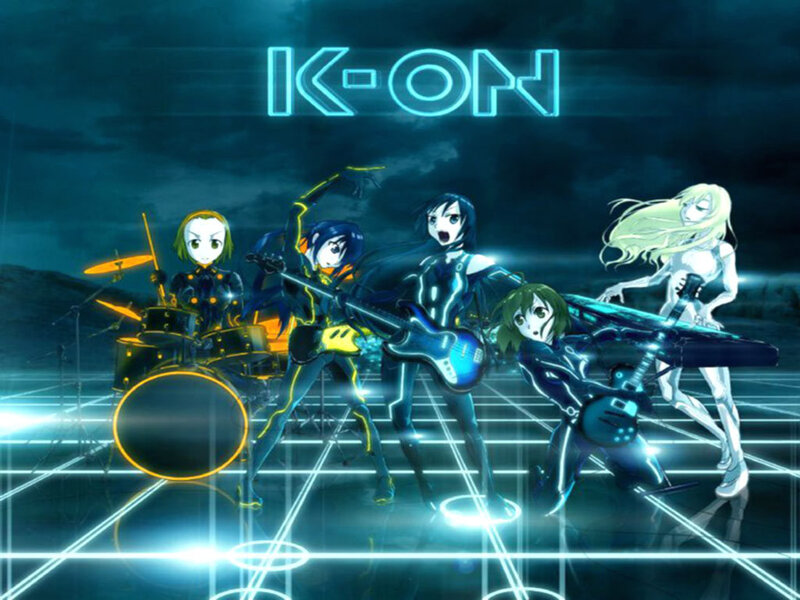 Anime Band Performing — Blue, Energetic, Night