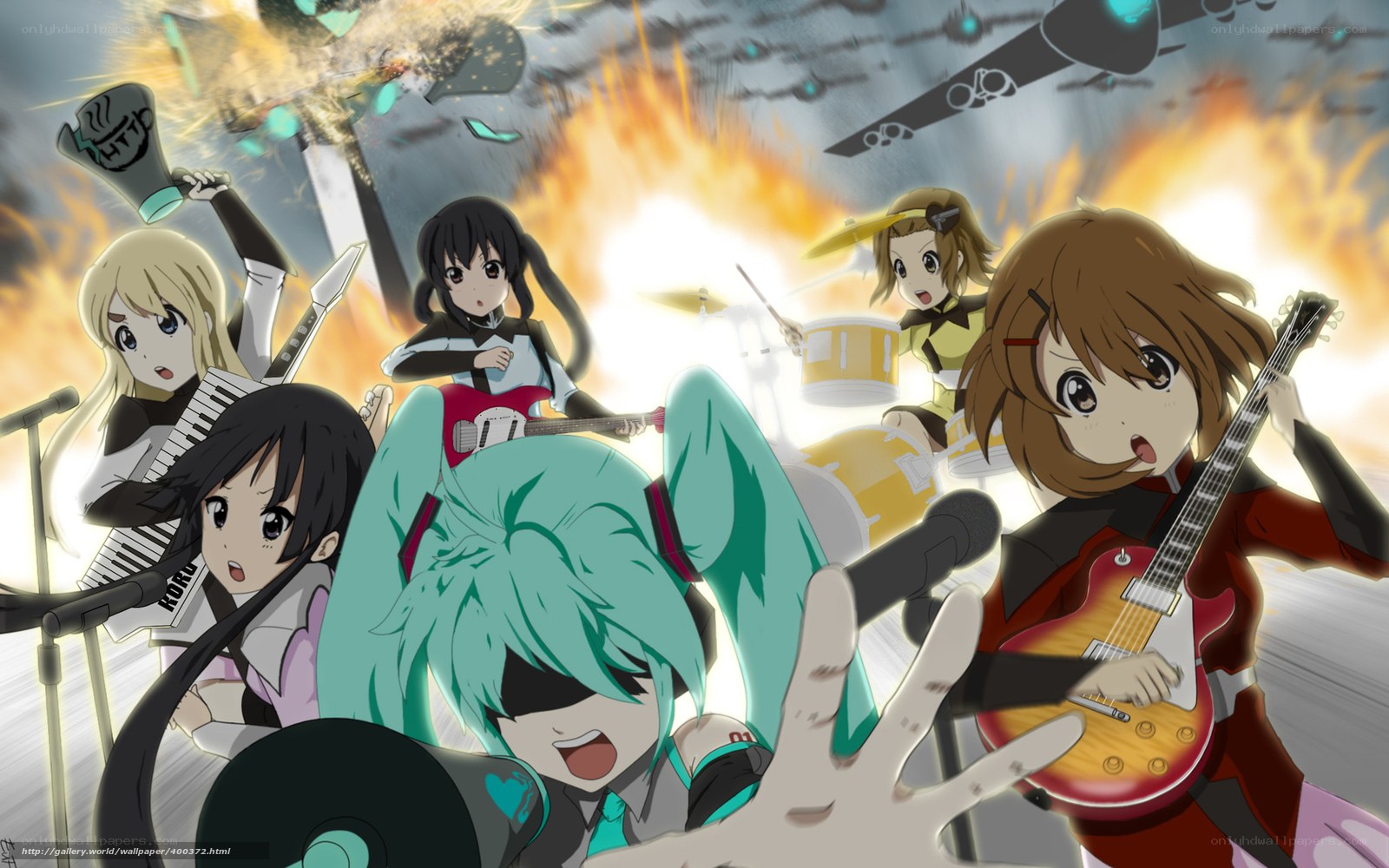 Anime band performing in chaos