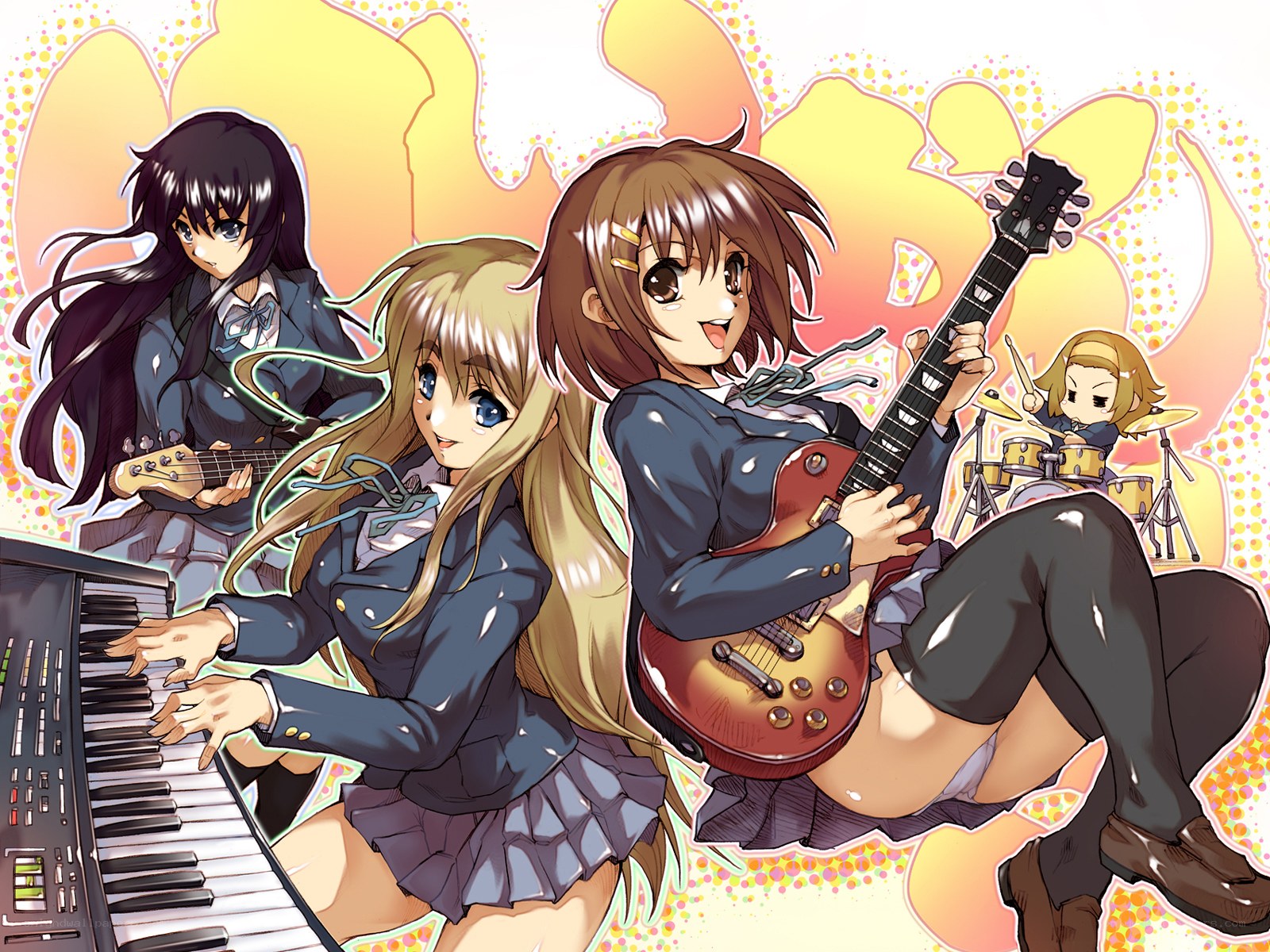 Anime band performing music