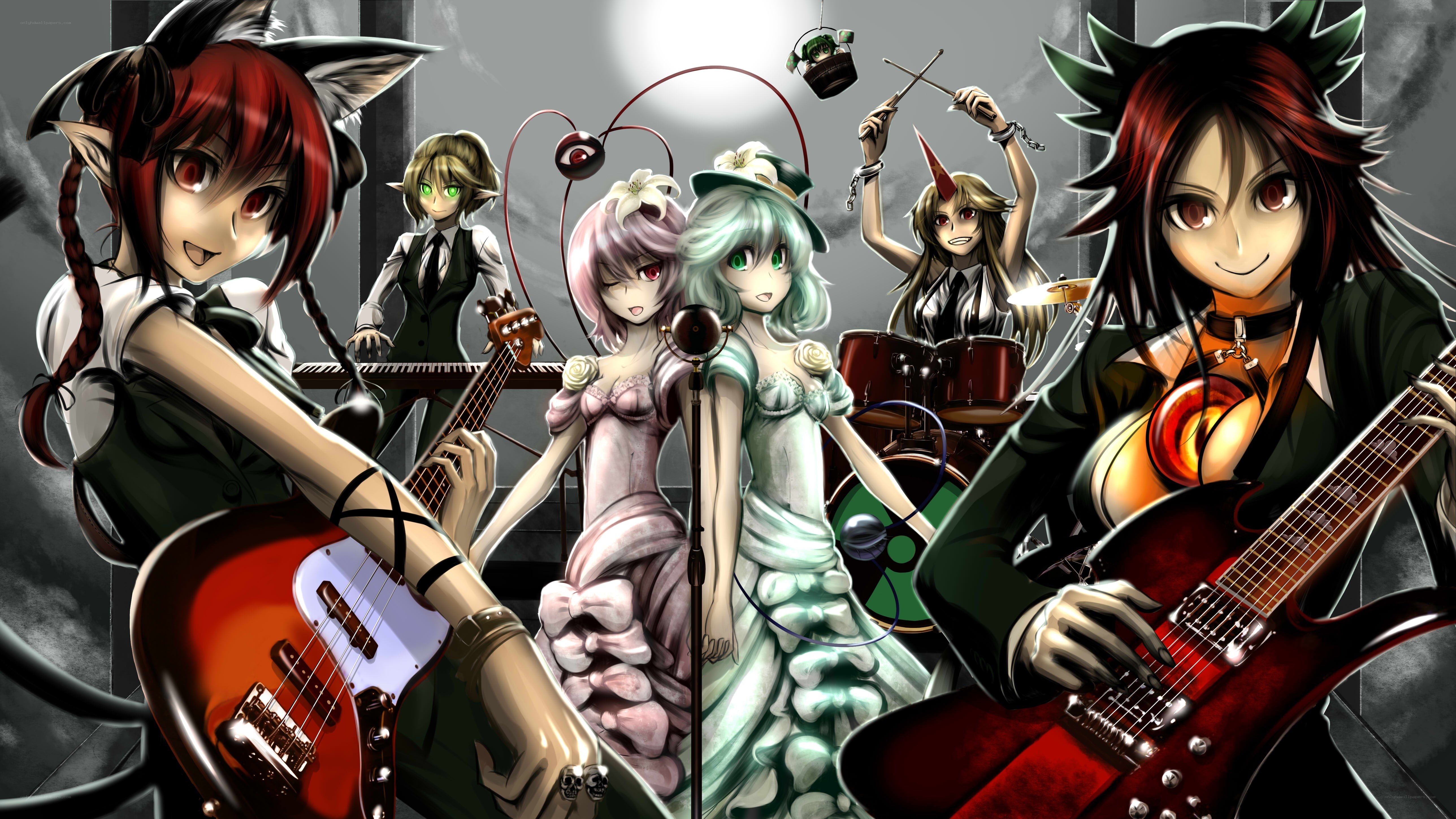 anime band performing on stage
