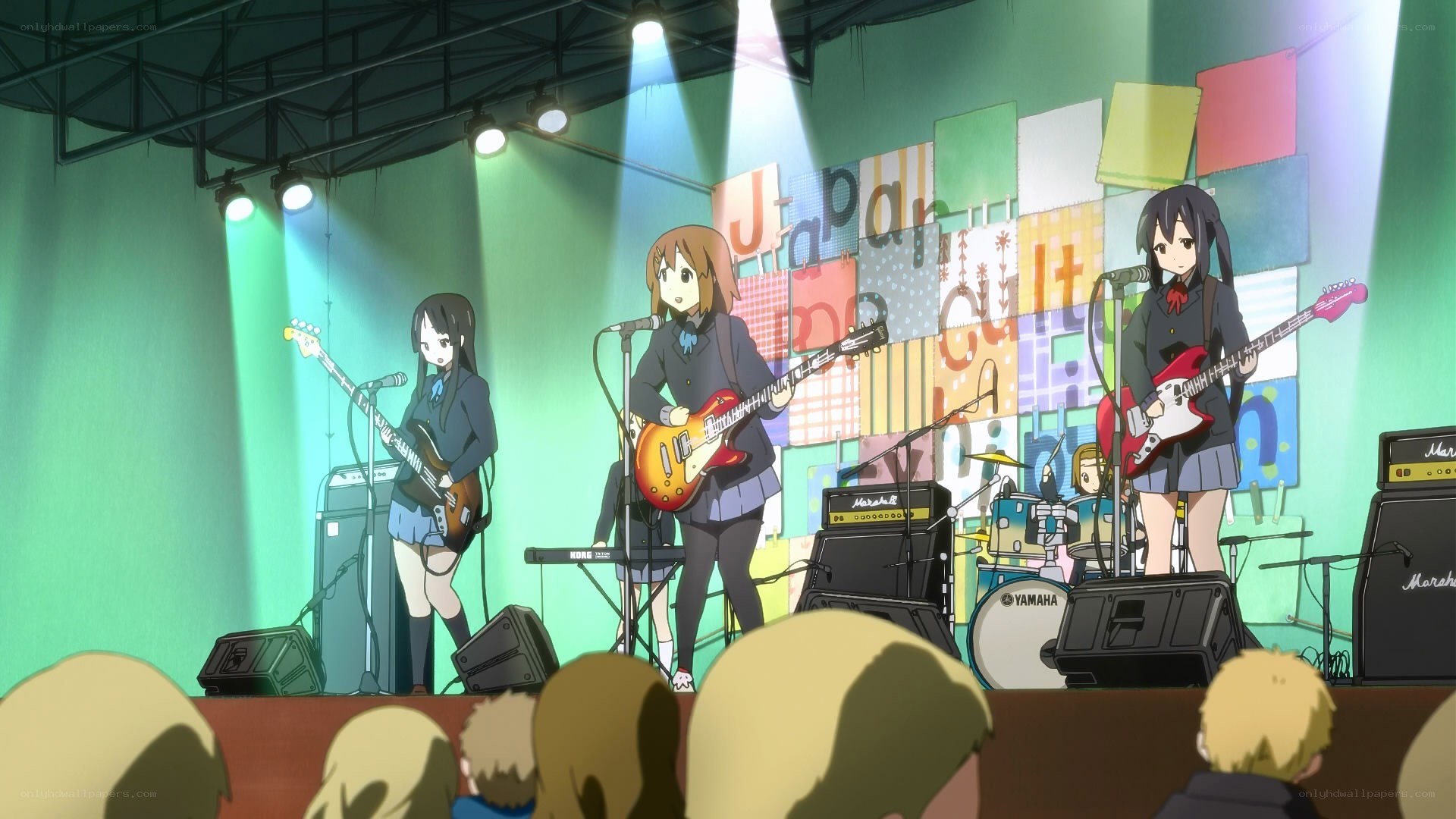Anime band performing on stage