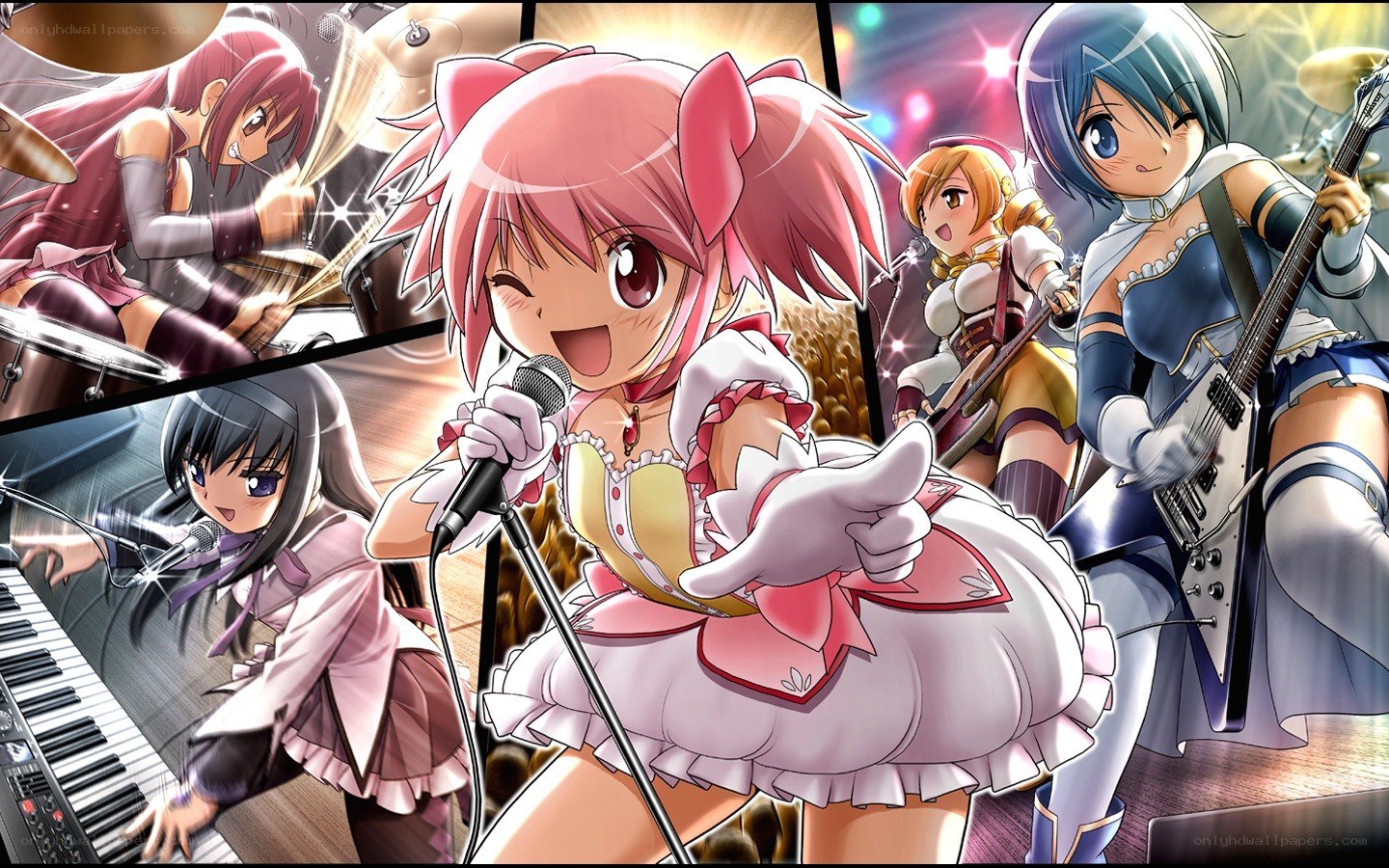 anime band performing on stage