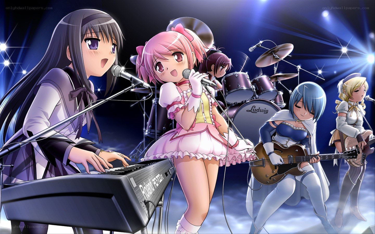 Anime band performing on stage