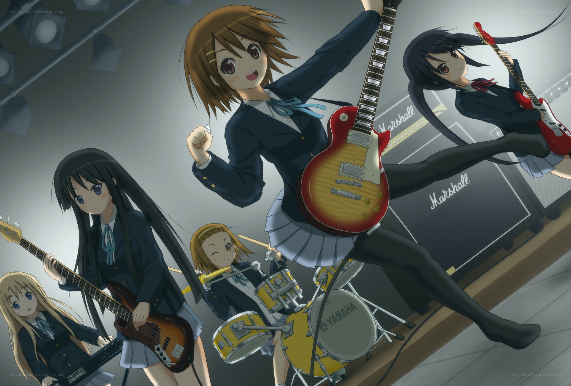 anime band performing on stage