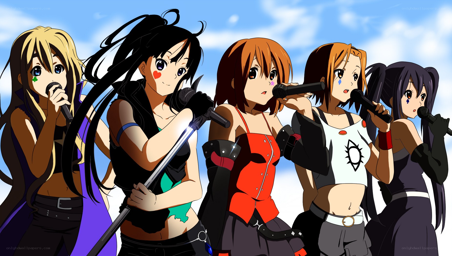 anime band performing on stage