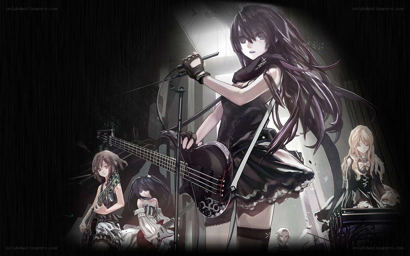 anime band performing on stage