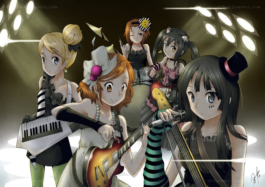 anime band performing on stage