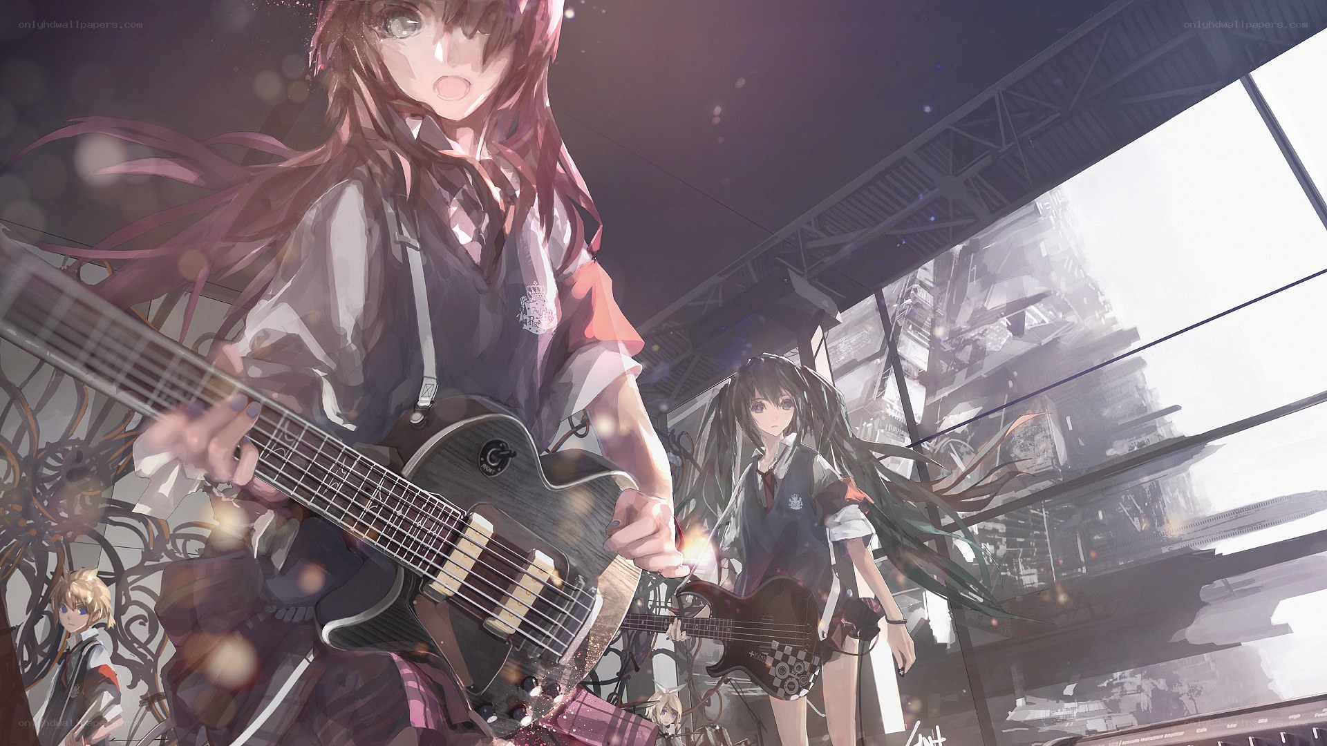Anime band performing on stage