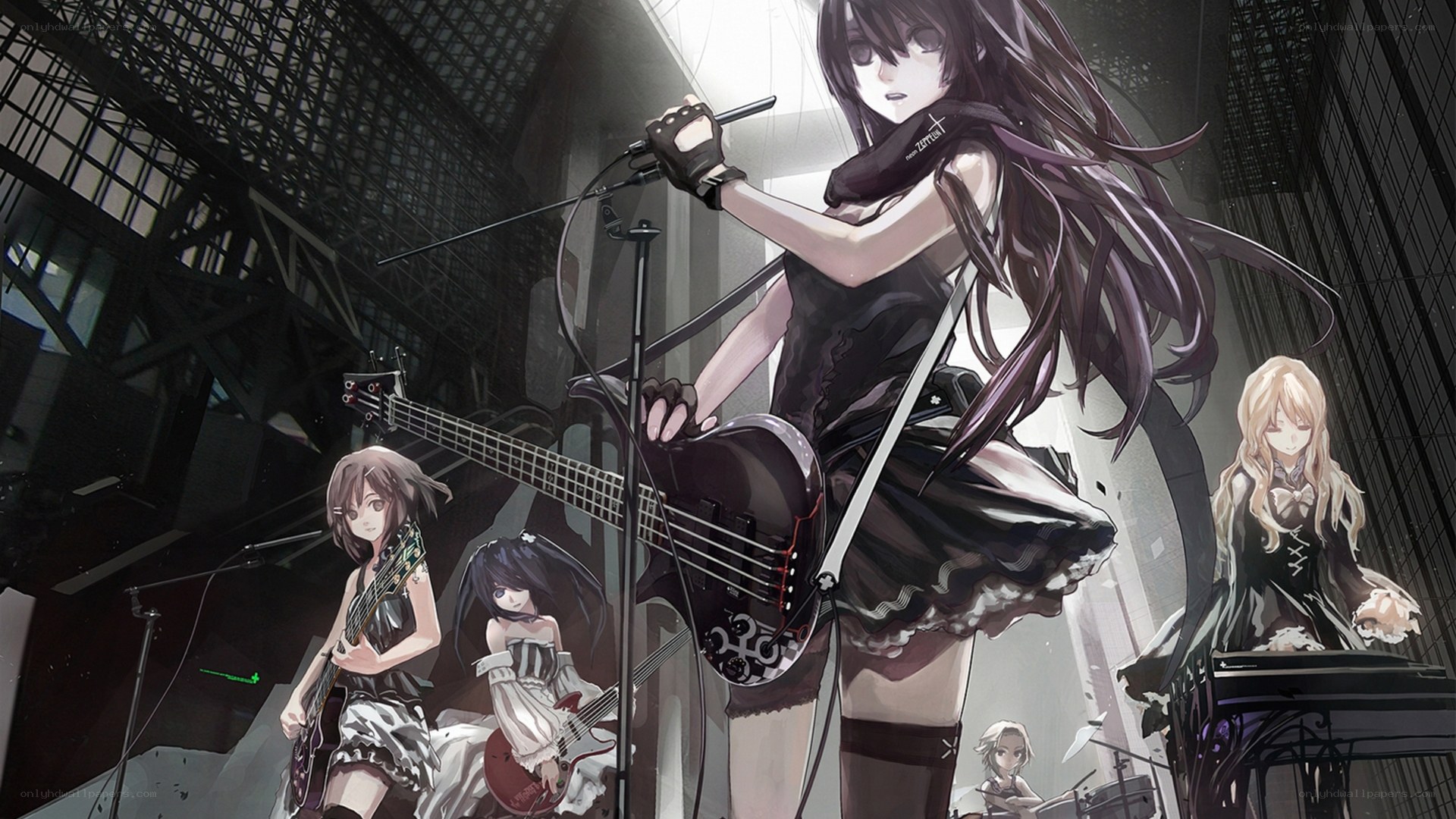Anime band performing on stage