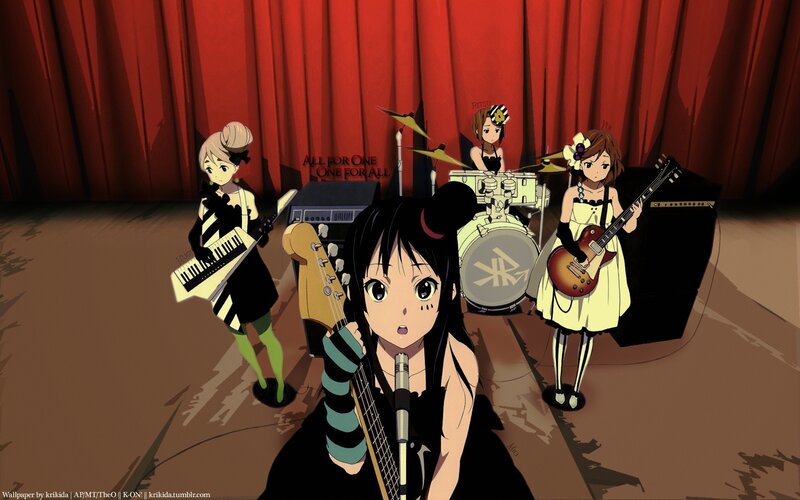 anime band performing on stage