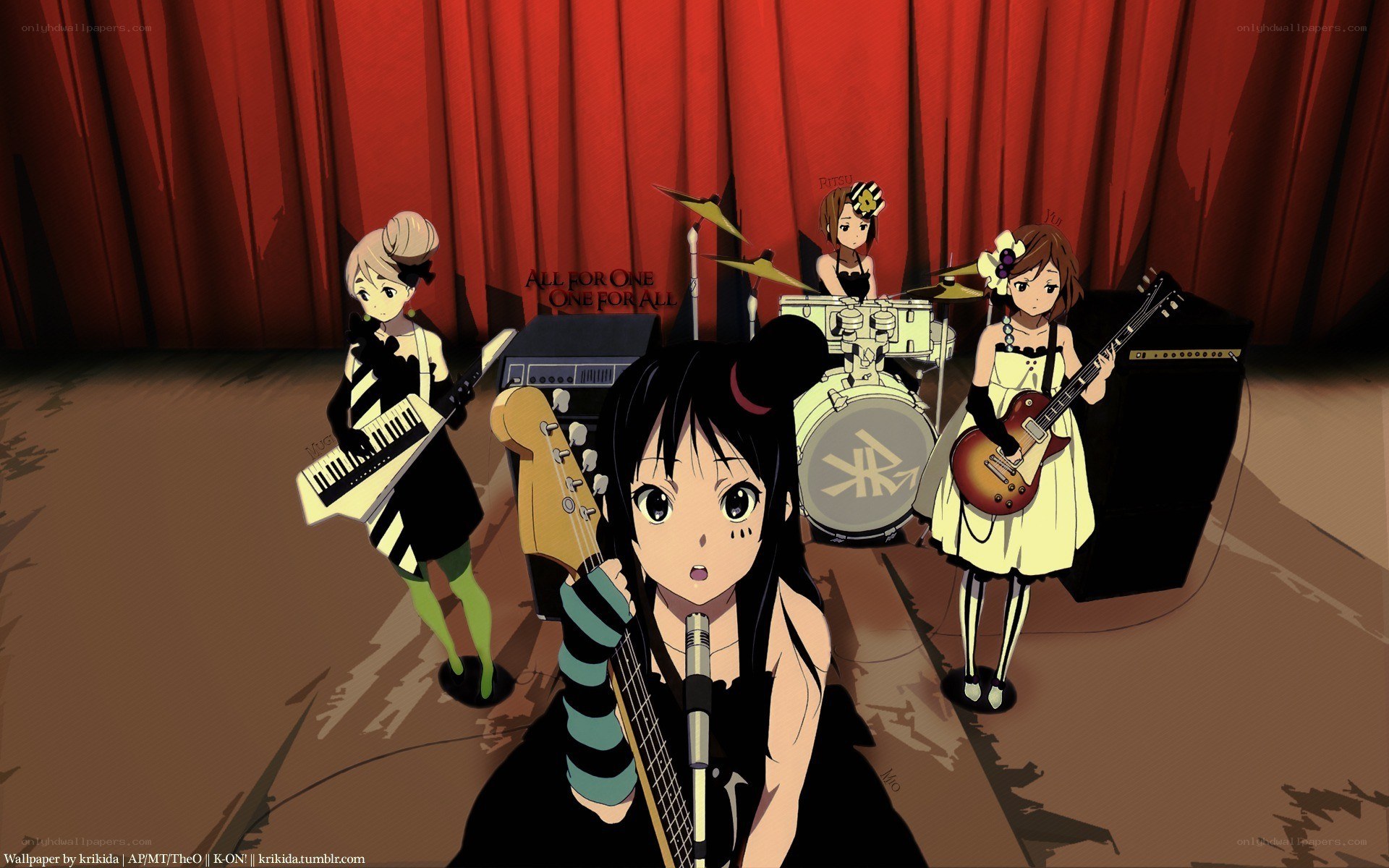 anime band performing on stage