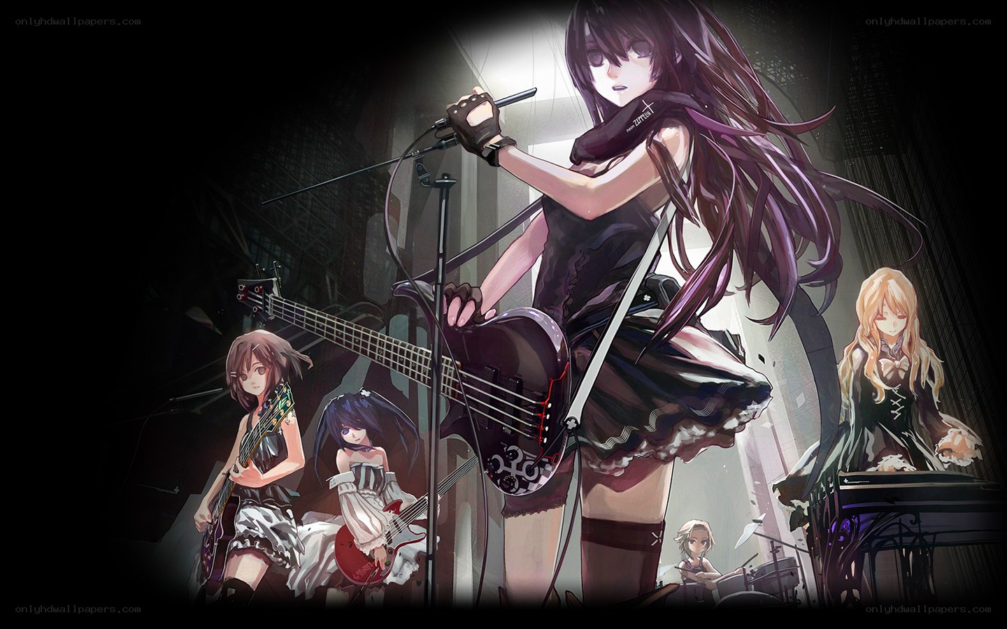 anime band performing on stage
