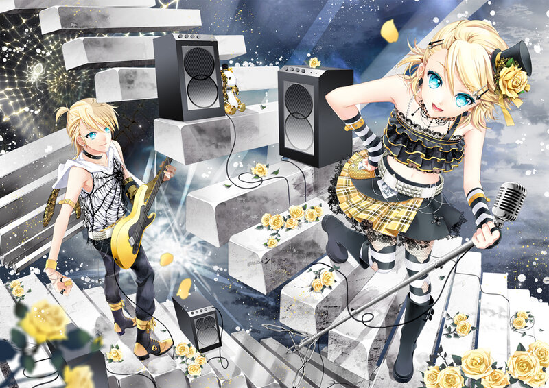 Anime band performing on stage