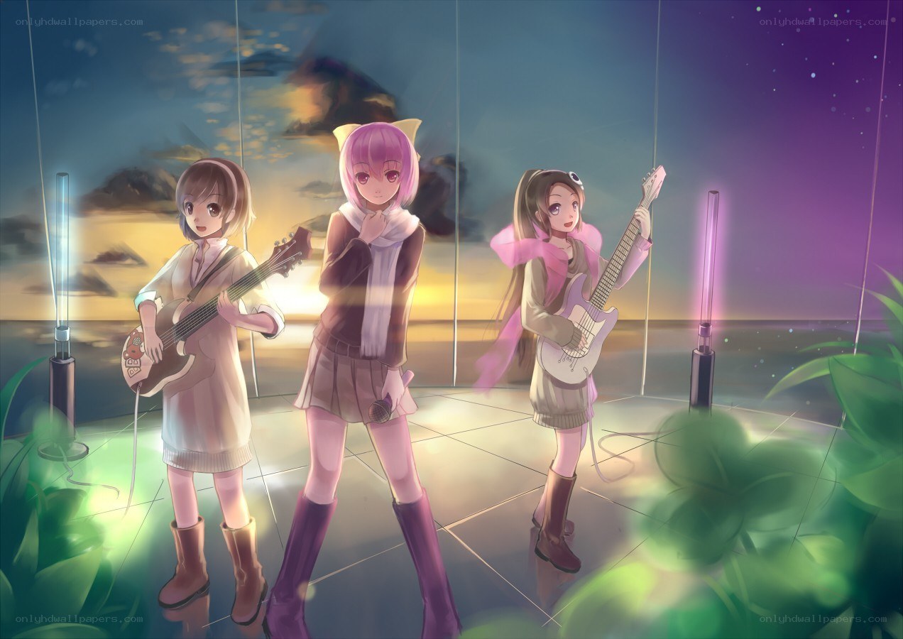 Anime band performing on stage