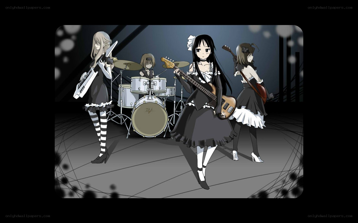 anime band performing on stage
