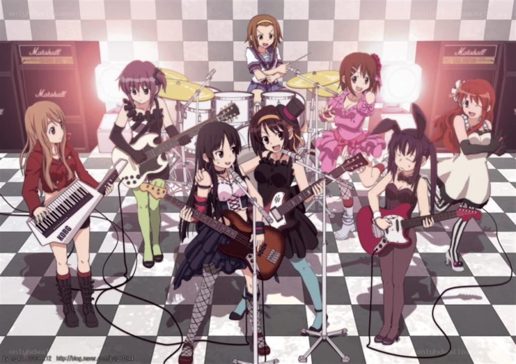 Anime band performing on stage