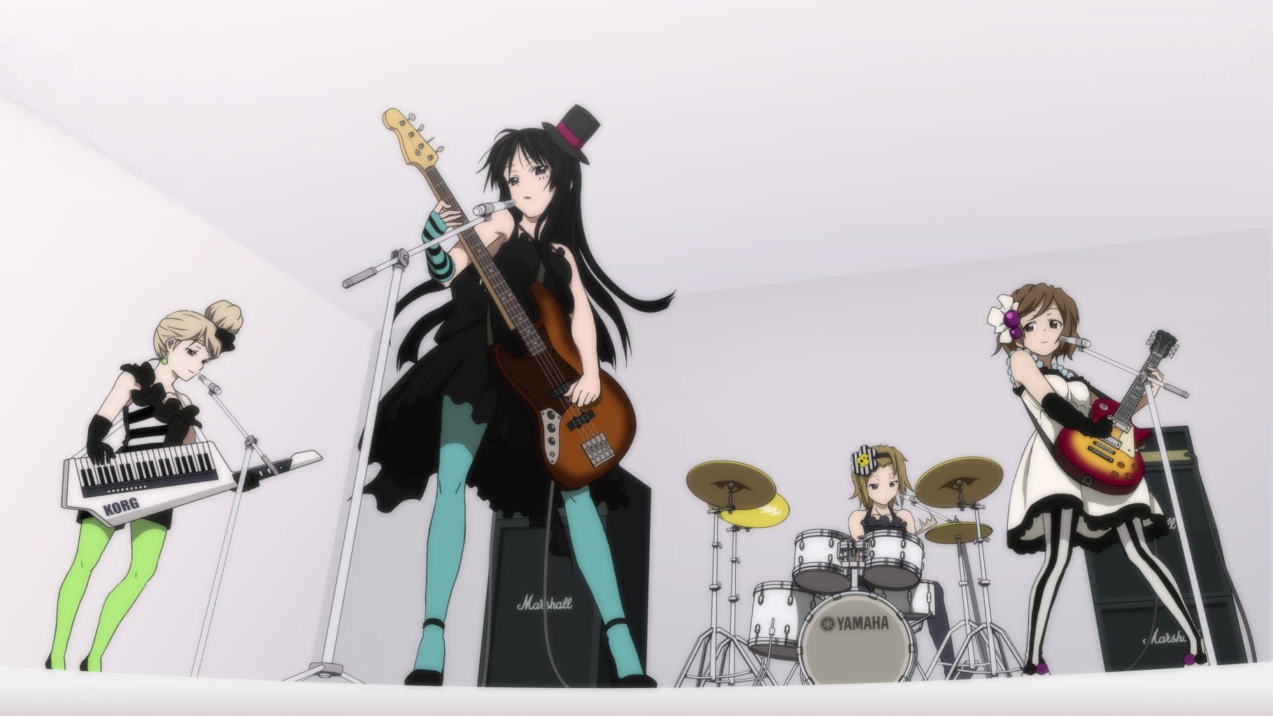 anime band performing on stage