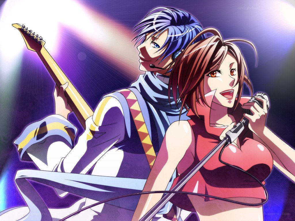 Anime band performing on stage