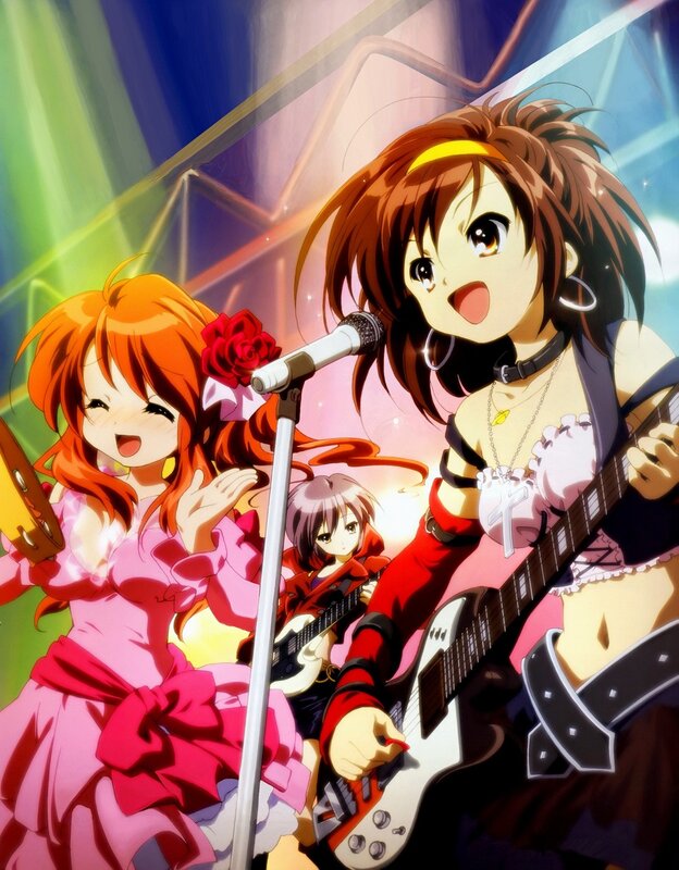 Anime band performing on stage