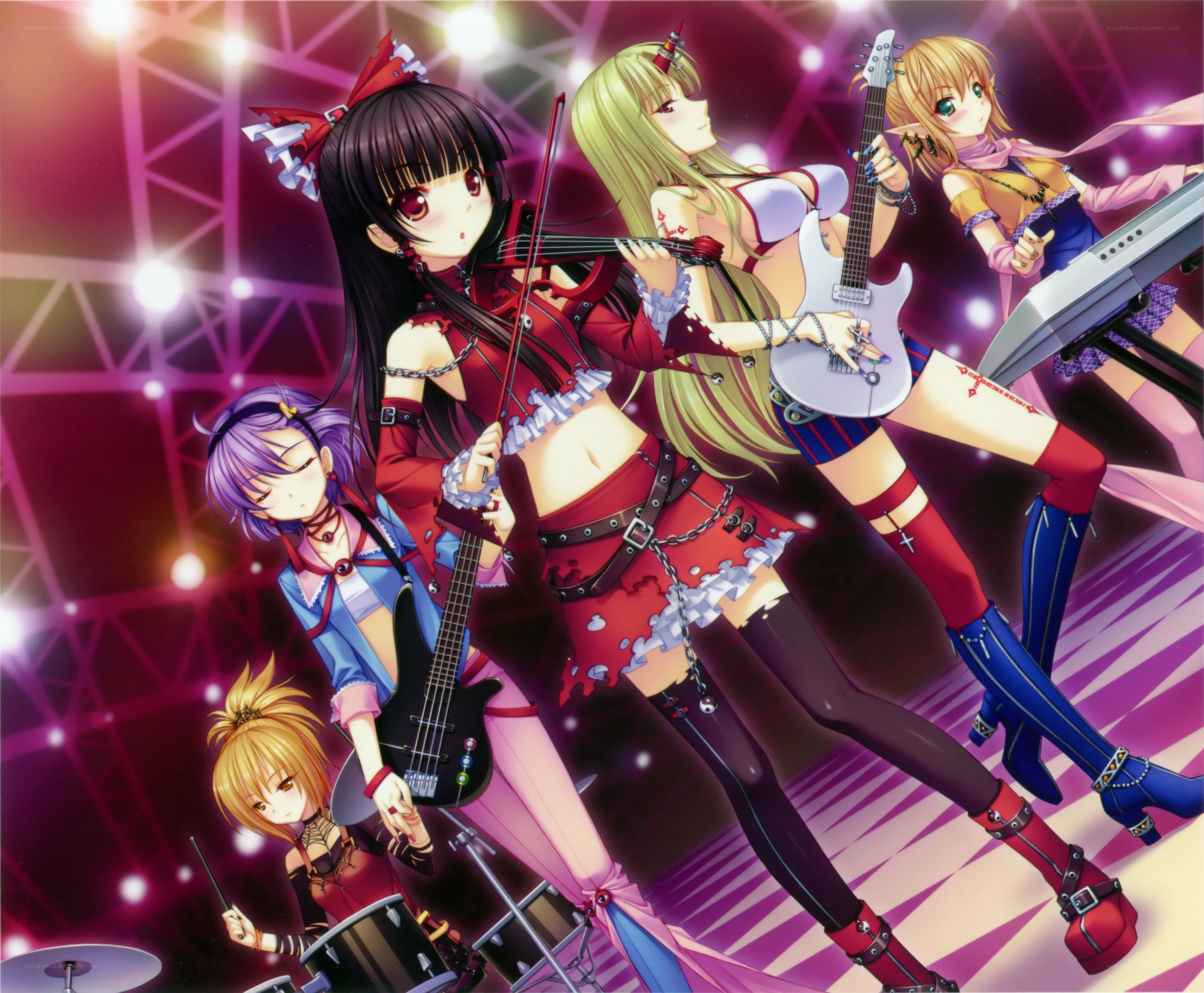 Anime band performing on stage