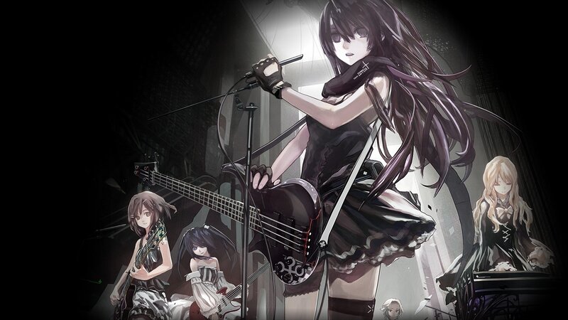 anime band performing on stage