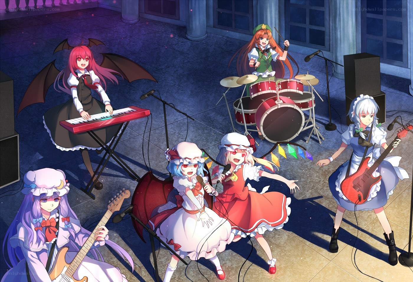 anime band performing on stage
