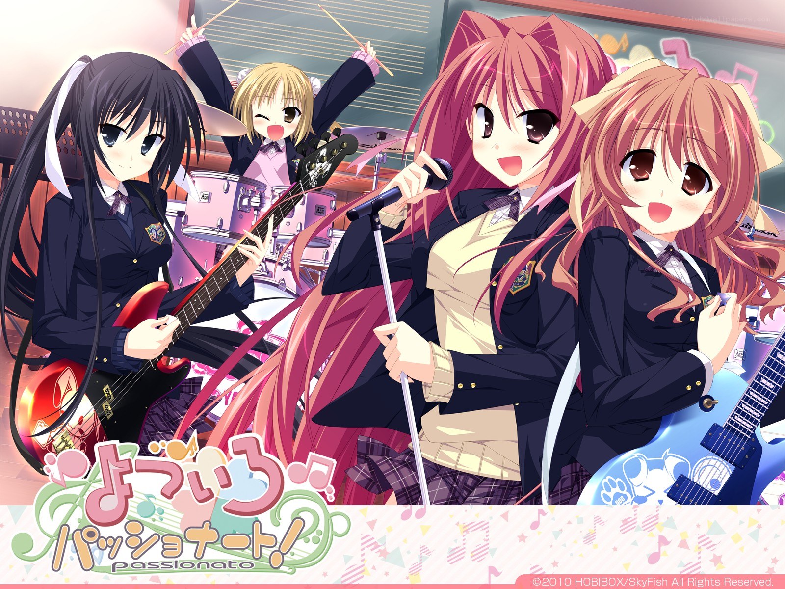 Anime band performing on stage