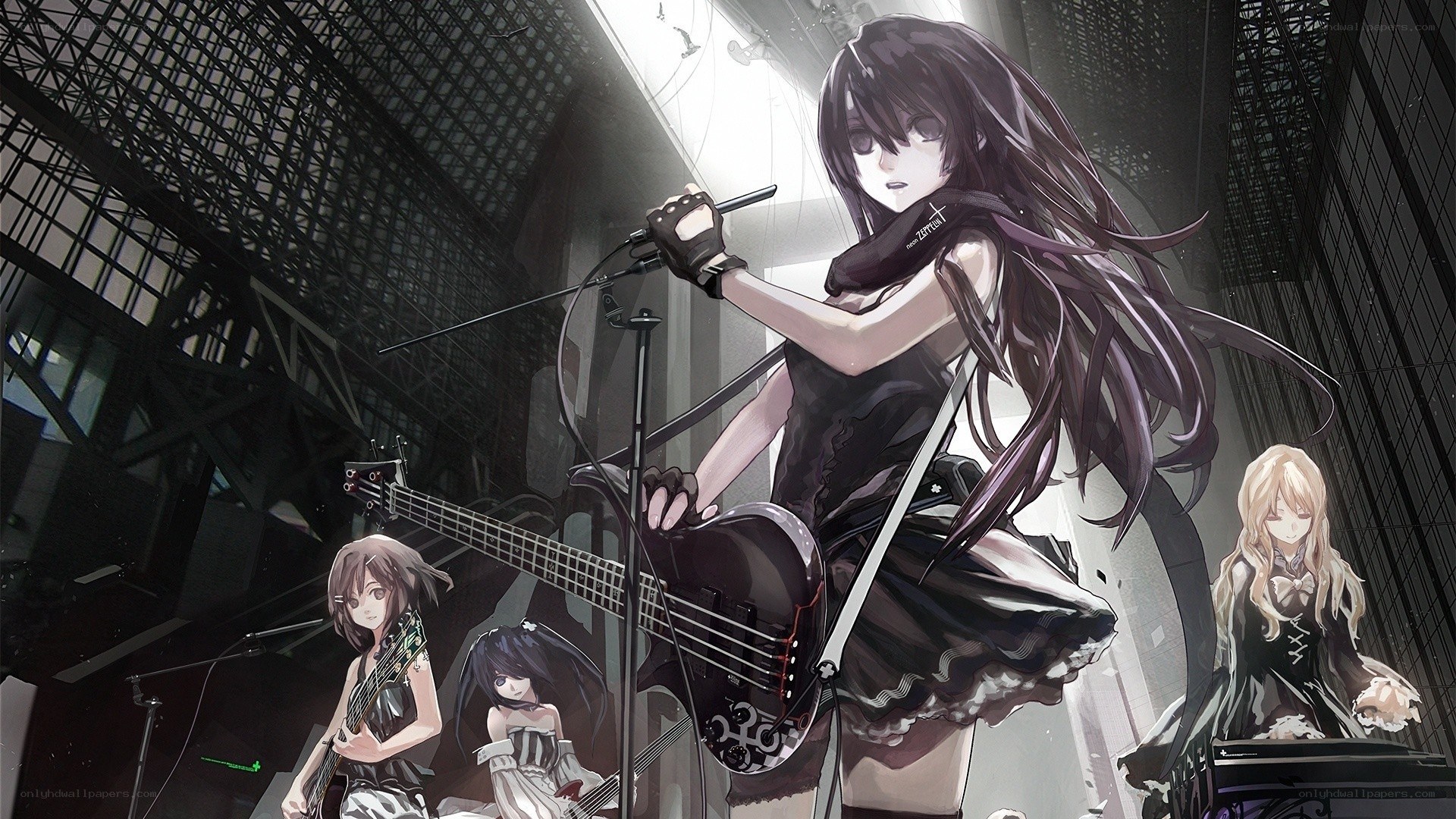 Anime band performing on stage