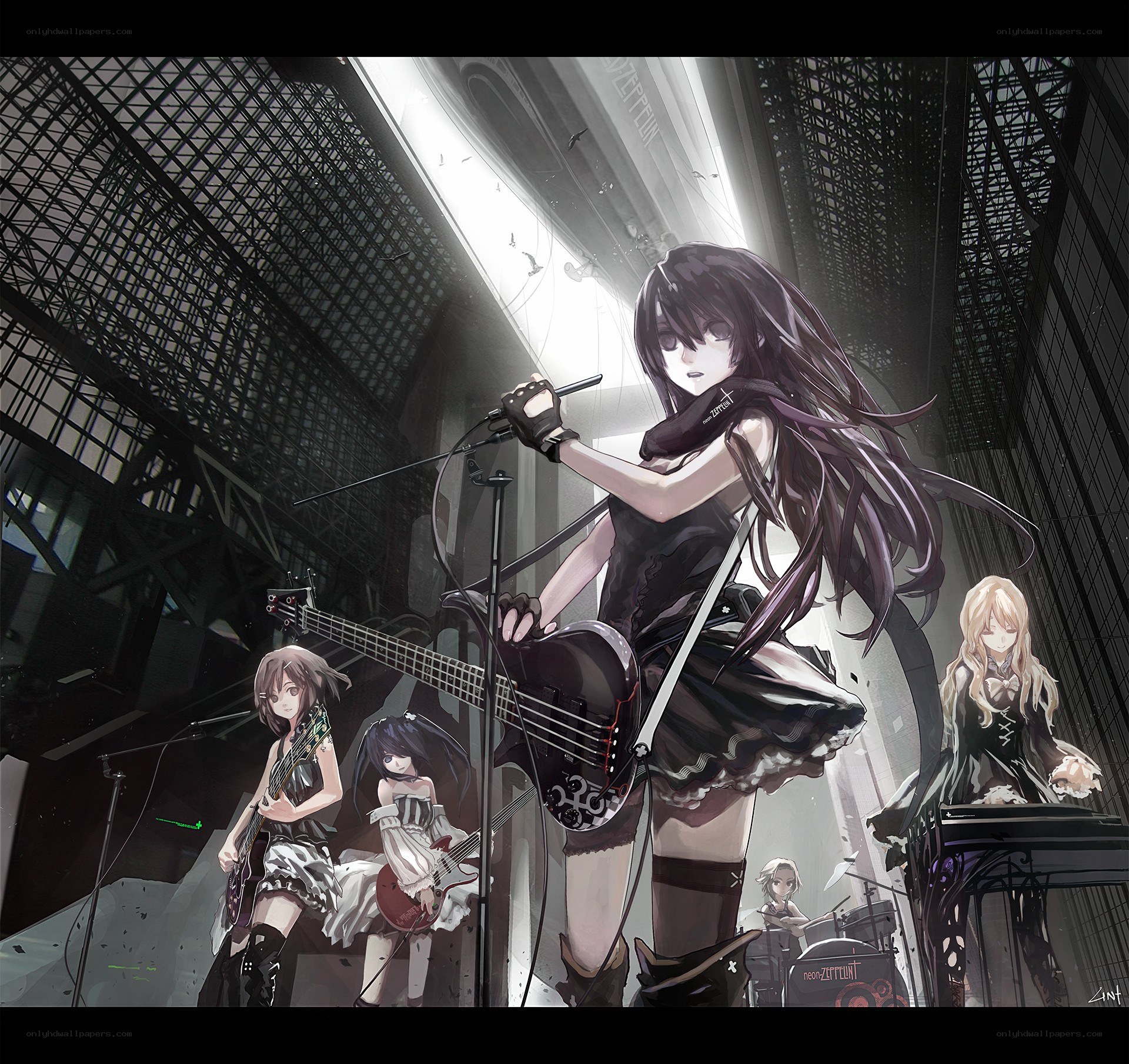 Anime band performing on stage