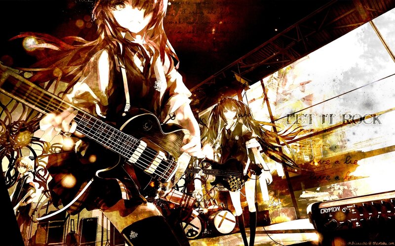 Anime Band Performing on Stage — Brown