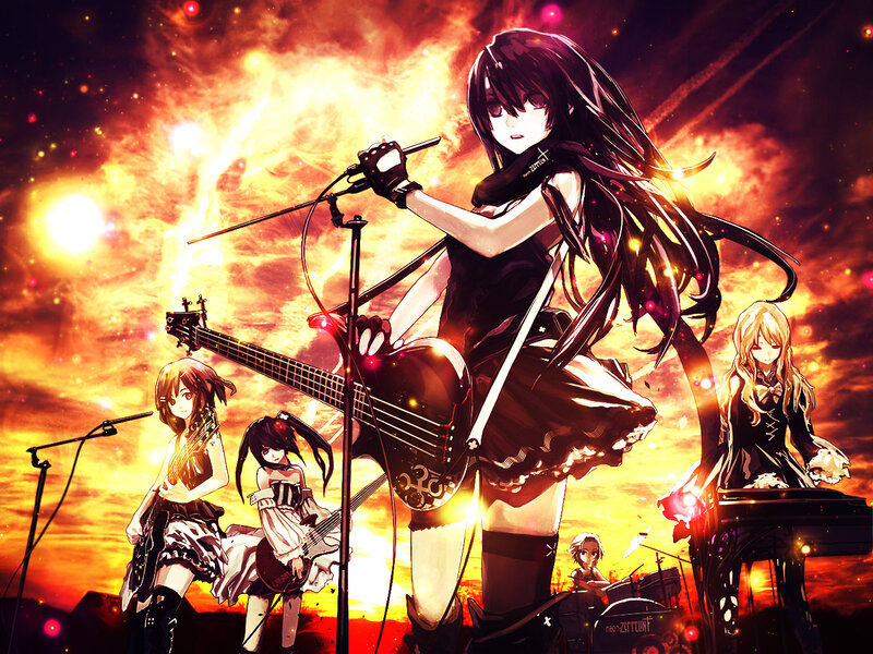 Anime Band Performing on Stage — Orange