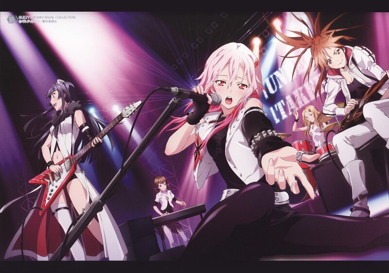 Anime Band Performing on Stage — Purple